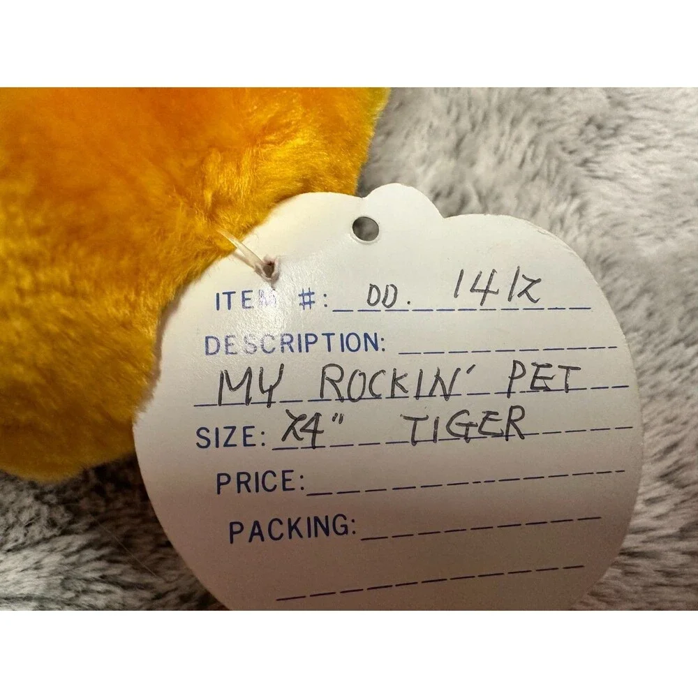 VERY RARE SAMPLE Vintage Kentex Tiger Pillow Plush‎ 34